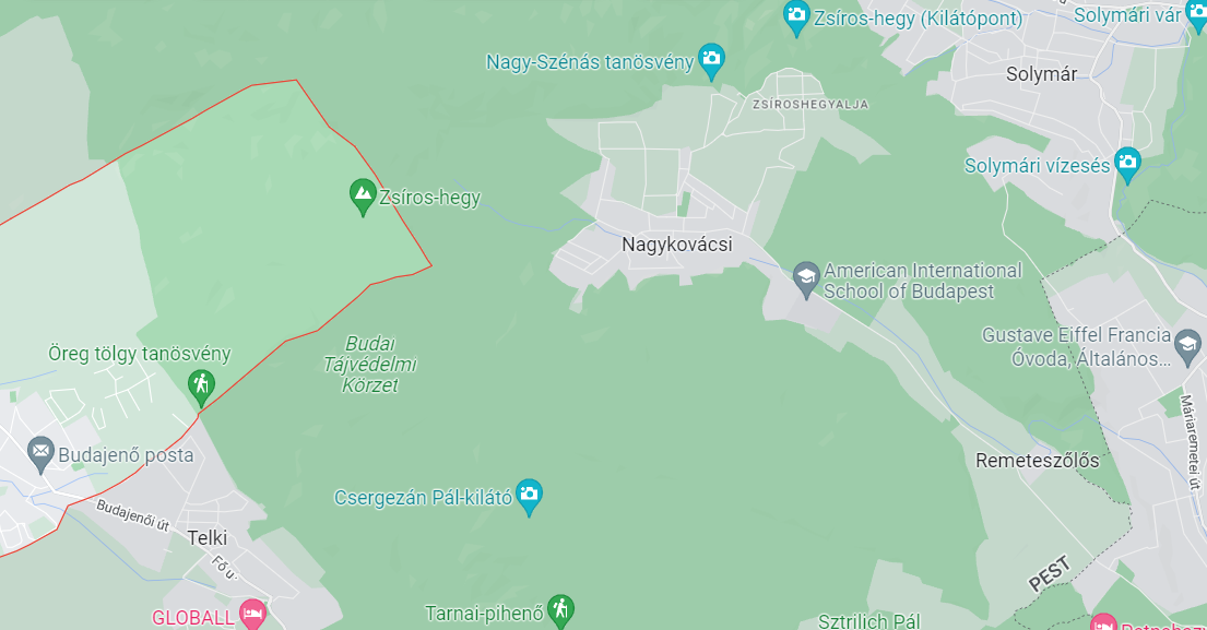 Hol helyezkedik el a Szőlőhegy Villapark?